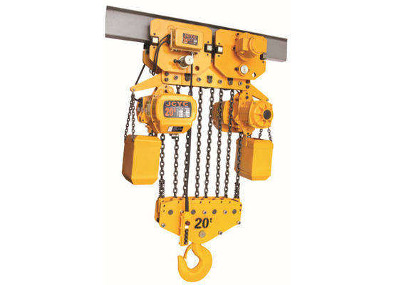 20 ton Capacity 220V-440V Voltage Electric Chain Hoist with 3m-50m Height and Motorized Trolley