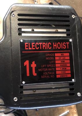 380V Electric Chain Hoist with 6m and 10m Chain Length and 220V-690V Power Supply
