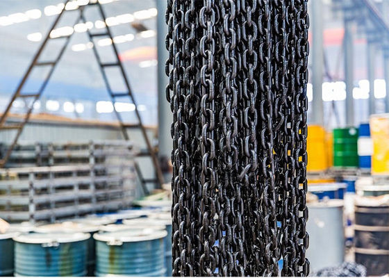 EN818-2 G80 legiert anhebende Anker-Kette Stahl-schwarze Oxidations-anhebende Kette