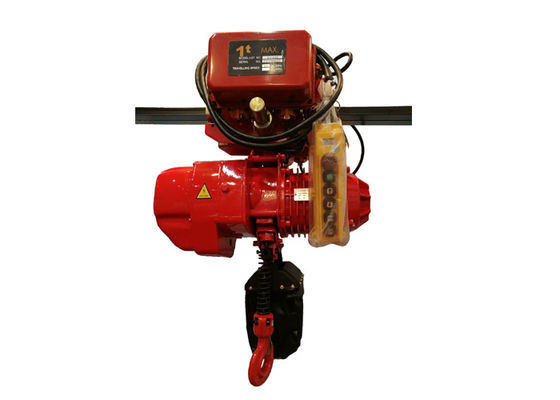 Hohe leistungsfähige 3m - 50m Hubhöhe mit motorisierter Laufkatze 1 Ton Electric Chain Hoist